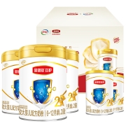 伊利奶粉 金领冠珍护系列 较大婴儿配方奶粉 2段900克*3+2段试饮装*2听(6-12个月适用) 新老包装随机发货
