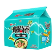 统一 藤娇  藤椒牛肉面麻辣泡面 方便面 100克*5袋 五合一 方便面夜宵（新老版本交替发货）