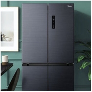 Midea 美的 [19分钟急速净味]美的(Midea)478升十字对开门 智能杀菌 一级能效 家用冰箱 BCD-478WSPZM(E)