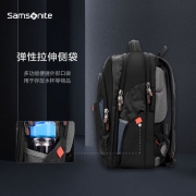 Samsonite/新秀丽双肩包商务电脑包多功能男士背包差旅包大容量男包运动透气书包 送男友送老公36B*09008黑色