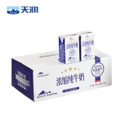 天润 新疆浓缩全脂纯牛奶125g*20盒