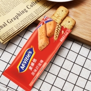 沙特阿拉伯进口 麦维他（Mcvitie's）爆款好物 全麦酥性消化饼干纤滋棒原味180g  早餐代餐 进口休闲零食
