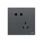 ABB 盈致 开关插座五孔CA205-MG 灰色