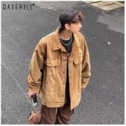 DAVE HILL 大卫山 美式复古高街牛仔外套男秋季潮牌渐变扎染vibe风宽松夹克衫