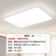 欧普照明（OPPLE）客厅灯LED吸顶灯北欧现代简约客厅卧室书房餐厅超薄灯饰灯具 凝月S白