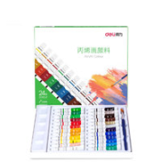 deli 得力 丙烯颜料 24色 5ml