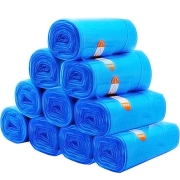 洁成手提背心式加厚垃圾袋300只 46cm*63cm*150只×2组大包装 家用塑料清洁袋 适用中号垃圾桶