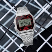 天美时 TIMEX 太空侵略者联名款银色时尚个性简约男士手表TW2V30000/生日送礼