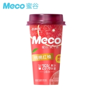 香飘飘奶茶 新升级Meco蜜谷果汁茶 桃桃红柚口味400ml 15杯 25%果汁含量 即饮饮料 整箱