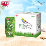 光明 有机纯牛奶200mL*12盒钻石装/礼盒装中华老字号（新老包装随机发货） 中秋礼盒