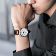 精工（SEIKO）手表 PRESAGE领航系列日本原装进口红12鳄鱼皮带6R机芯复古机械男表SPB059J1 生日礼物