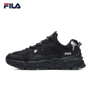 FILA 斐乐TREK满天星老爹鞋男鞋新款休闲鞋时尚复古运动鞋跑鞋 黑-BK-【1S】 42