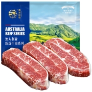 春禾秋牧 安格斯M3板腱原切牛排600g(6片)  澳洲谷饲牛肉 生鲜牛扒 冷冻