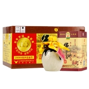 牛栏山 百年陈酿 三牛 浓香型 白酒 42度 400ml*6瓶 整箱装 （内含三个礼品袋）（中秋送礼佳品）