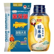 京东极速版:金龙鱼米油组合 油230g+东北大米500g