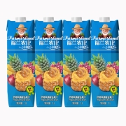 88VIP：福兰农庄 热带风情 葡萄苹果芒果等100%复合 纯果汁1L*4瓶*5件（赠 大马老街 即溶白咖啡 3合1榛果味12条480g*2件）