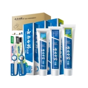 88VIP：云南白药牙膏 实惠家庭牙膏牙刷套装 535g（赠 牙刷+牙膏45g+洗发水100ml+沐浴露100ml+洗漱袋）*3件