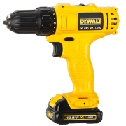 得伟（DEWALT）双锂电池版10.8V电钻充电式手电钻起子电动螺丝刀家用多功能电动工具箱DCD700CK2-A9