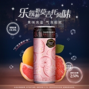 三得利（Suntory） 乐氛起泡葡萄酒3罐+粉柚莫吉托3罐 含气复合果汁饮料330ml/罐 整箱装 葡萄味*3罐+莫吉托*3罐 330ml