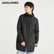 JackJones杰克琼斯outlets秋男士百搭纯色两穿保暖灰鸭绒羽绒服潮