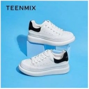 TEENMIX 天美意 增高小白鞋厚底休闲板鞋舒适女士单鞋秋款商场同款BB061CM1