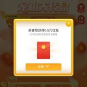 京东 宠粉大转盘 实测中0.5元现金红包