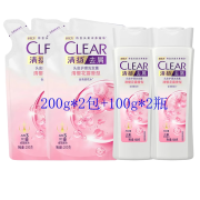 CLEAR 清扬 樱花洗发水组合 200g*2+100g*2
