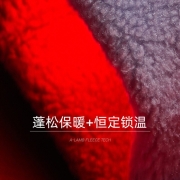 安踏羊暖绒卫衣男秋款中国运动长袖情侣宽松圆领国潮上衣 乌云灰-4 M(男170)