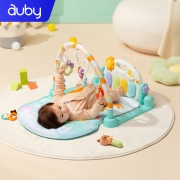 澳贝AUBY婴儿玩具好动小猴健身架 宝宝早教运动脚踏钢琴幼儿童新生儿用品礼盒0-1岁461118满月中秋节礼物
