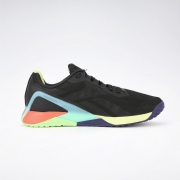 Reebok锐步官方男鞋NANO X1经典百搭舒适健身运动训练鞋H02828 FX3241_黑色/蓝色/荧光绿/橙色 中国码:42(27cm),US:9