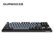 DURGOD 杜伽K320W/K310W无线蓝牙三模机械键盘（游戏键盘 cherry樱桃轴键盘） 87键（深空灰） 樱桃银轴