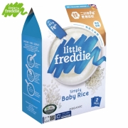 欧洲原装进口 小皮(LittleFreddie) 高铁有机大米粉宝宝辅食婴儿营养米糊益生菌宝宝米粉 【160g*2盒】原味大米粉（初尝）