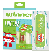 稳健（Winner）儿童卡通创口贴PE 可爱超级飞侠IP同款 12片/袋