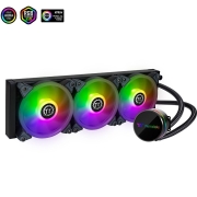 Tt（Thermaltake）飓风S 360 ARGB 一体式CPU水冷散热器 (支持12代1700接口/主板同步/LED水冷头/方形冷排）