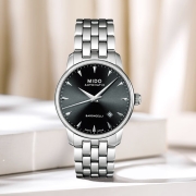 美度（MIDO）瑞士手表 Baroncelli 贝伦赛丽系列 全自动机械男士腕表 M8600.4.18.1