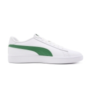 彪马 PUMA 男女同款 休闲鞋 滑板鞋 Puma Smash v2 L 运动鞋 365215 03 白绿41码