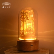 中国国家博物馆大观园纸雕灯卧室LED灯中国风国博文创小夜灯创意家居生日礼物氛围灯 大观园纸雕灯