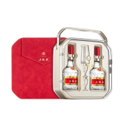 PLUS会员：WULIANGYE 五粮液 普五 第八代 52%vol 浓香型白酒 500ml*2瓶 好事成双礼盒装