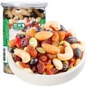 悠米 休闲零食原味混合豆果仁果干 什锦果仁270g/罐