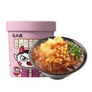 SHIZUSHUANG 食族爽 食族人食族爽锅巴酸辣粉120g*6桶米线方便速食麻酱零食红薯粉丝
