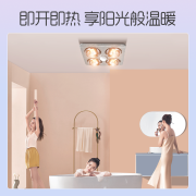 奥普浴霸灯暖取暖照明多功能浴霸 防爆取暖灯泡即开即热310A 奥普官方浴霸店 店长热荐【275*4w】310A银 -普通吊顶适配