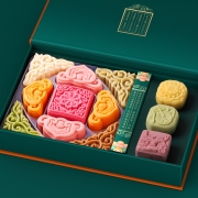 皇家尚食局中秋节月饼礼盒装536g传统糕点流心绿豆糕团购送礼礼品