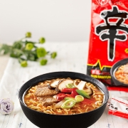 农心 香菇牛肉味辛拉面 方便面泡面 袋面速食 休闲零食 五连包 120g*5包