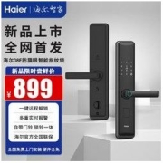 Haier 海尔 家用防盗门智能锁防猫眼密码锁入户门指纹锁远程解锁08E