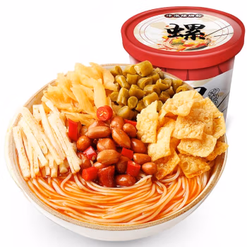 京东极速版：百草味 冲泡螺蛳粉180g*3桶