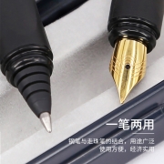 施耐德（Schneider）钢笔成人学生用练字套装双笔头钢笔+走珠笔德国进口两用签字笔金色年华白色167802