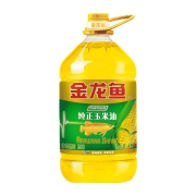 金龙鱼纯正玉米油4L/桶 非转基因 物理压榨 家用桶装食用油色拉油