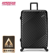美旅拉杆箱 简约时尚男女行李箱超轻万向轮旅行箱密码锁 28英寸 TV7黑色