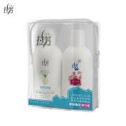 有券的上: 拉芳 lovefun 彩丝蛋白旅行装（80ml植物凝萃柔顺洗发露+80ml多姿花香润肤沐浴露）
