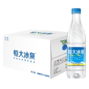88VIP：恒大冰泉 长白山 天然弱碱性 矿泉水饮用水 500ml*24瓶*4件